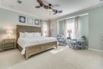 Master suite with king bed 
